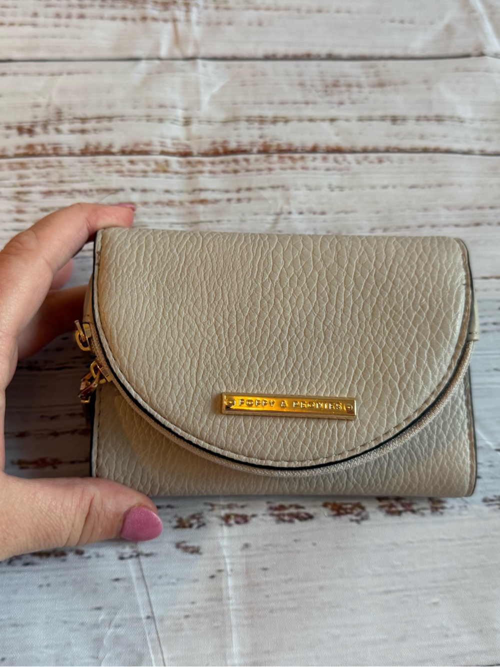 Poppy & Peonies Margaux Wallet Fog